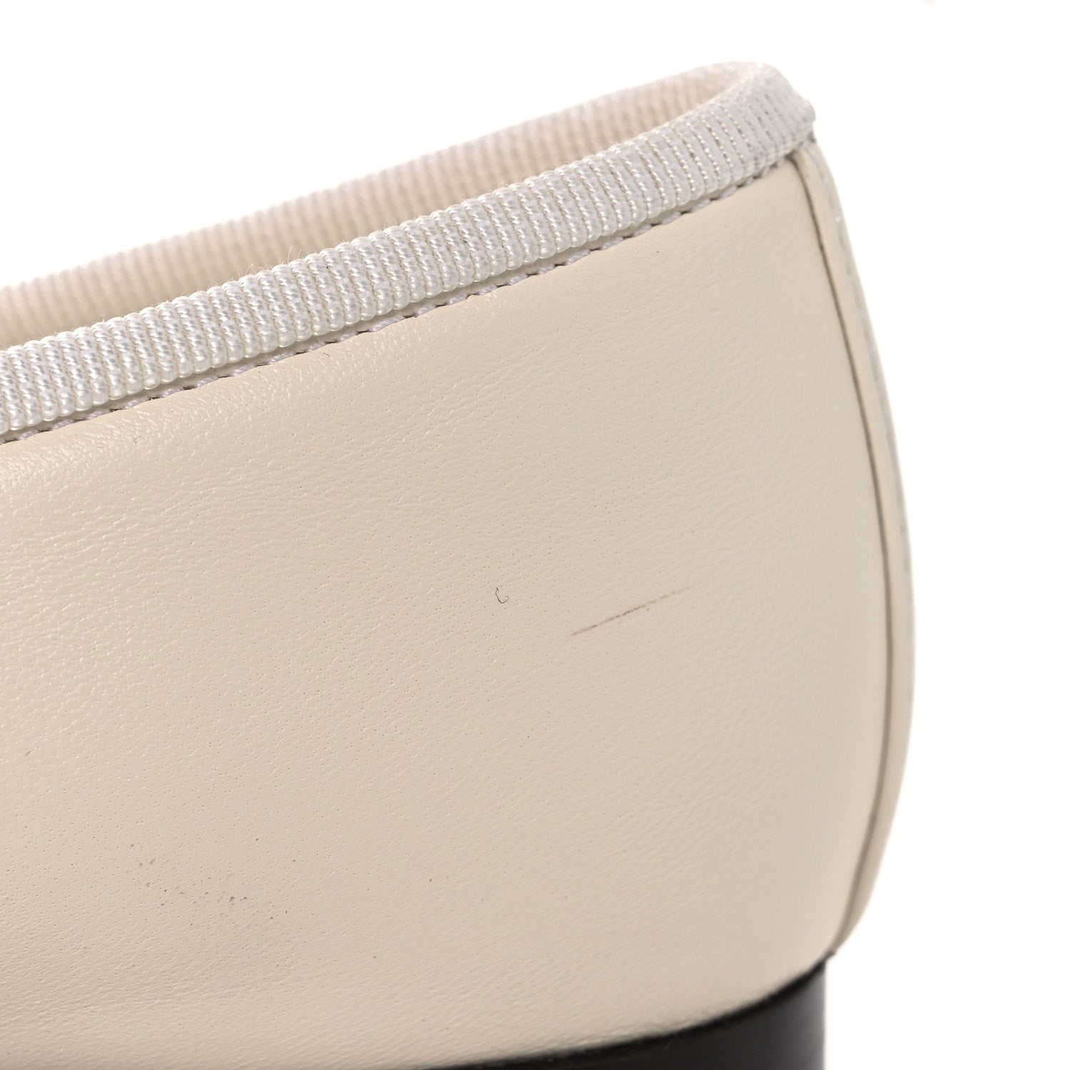 Chanel Lambskin Cap Toe CC Ballerina Flats 35 White Black 13 of 13