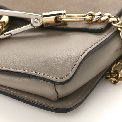 Chloe Suede Calfskin Small Faye Shoulder Bag Motty Grey 8 of 11