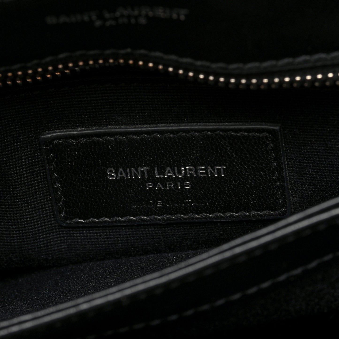 Calfskin Y Quilted Monogram Toy Loulou Crossbody Bag Black