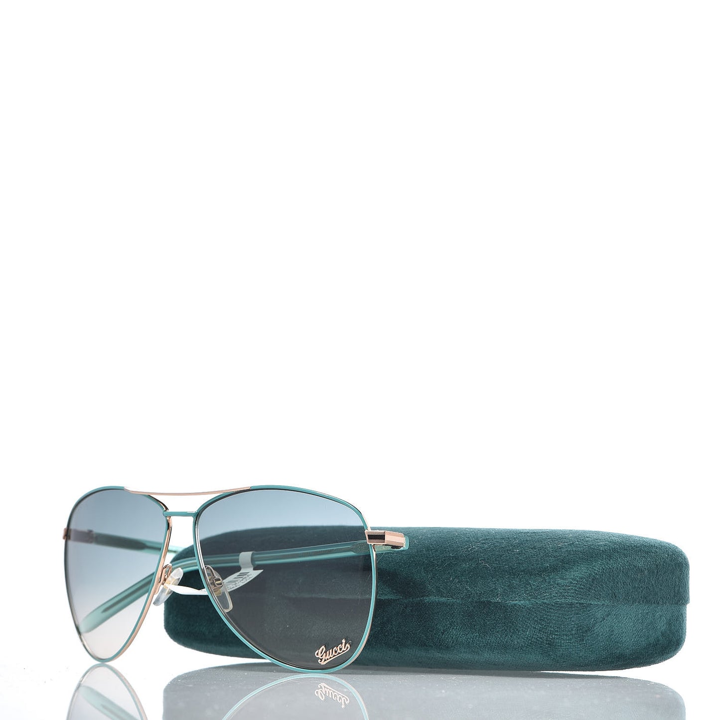 Aviator GG0502S Sunglasses Green