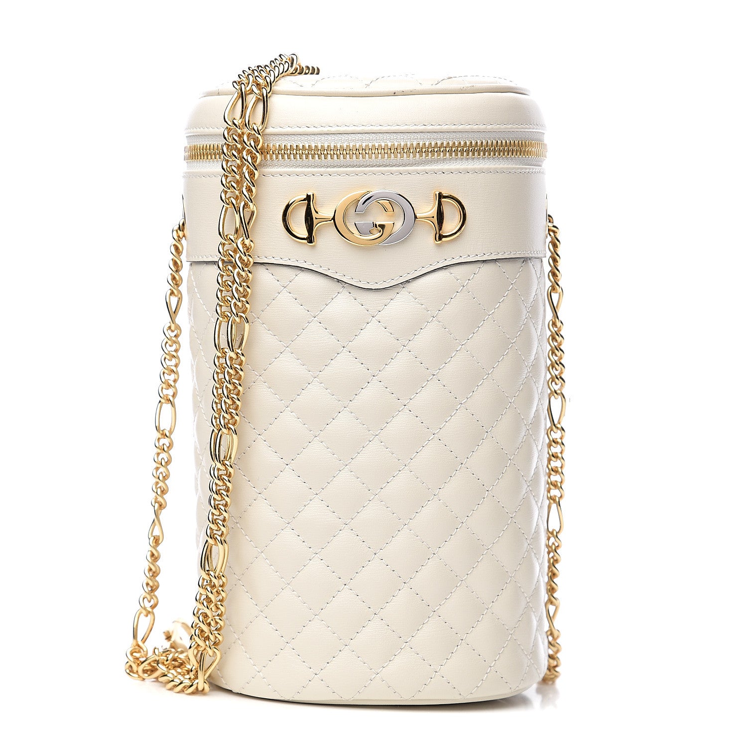 Gucci Calfskin Trapuntata Zumi Belt Bag Off White 1 of 10