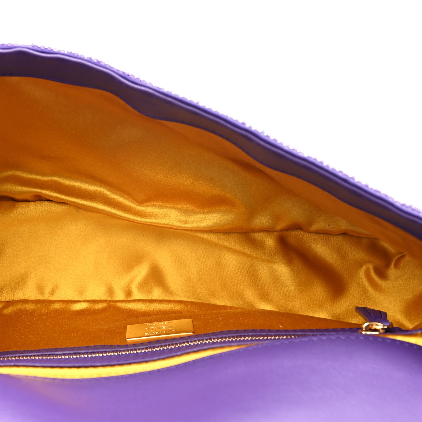 Sequin Paillettes Shiny Nappa Sex and the City Baguette Viola Purple Rain