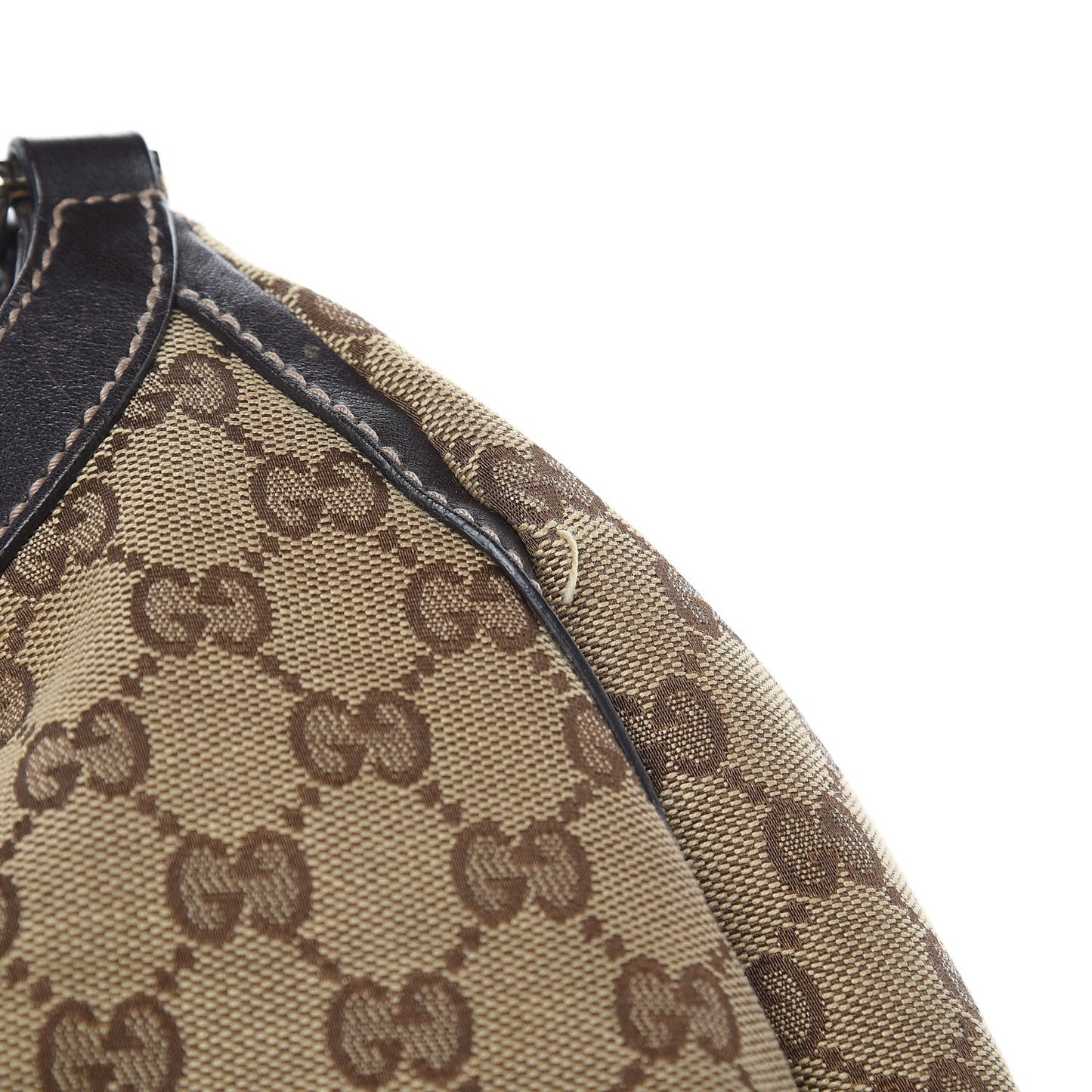 Monogram Large D Gold Hobo Dark Brown