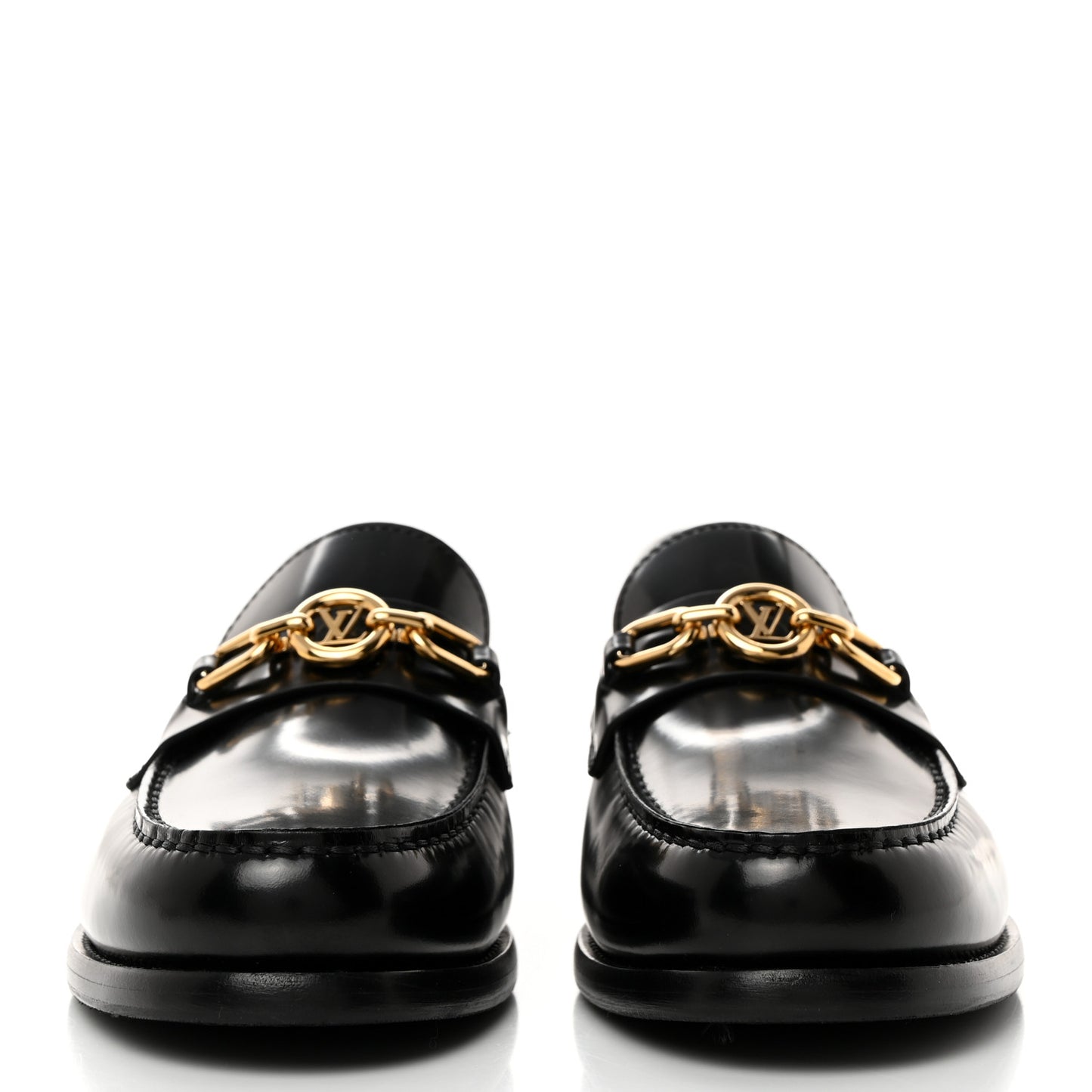 Glazed Calfskin Chess Flat Loafer 39