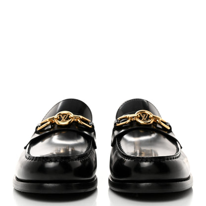 Louis Vuitton Glazed Calfskin Chess Flat Loafer 39 2 of 8