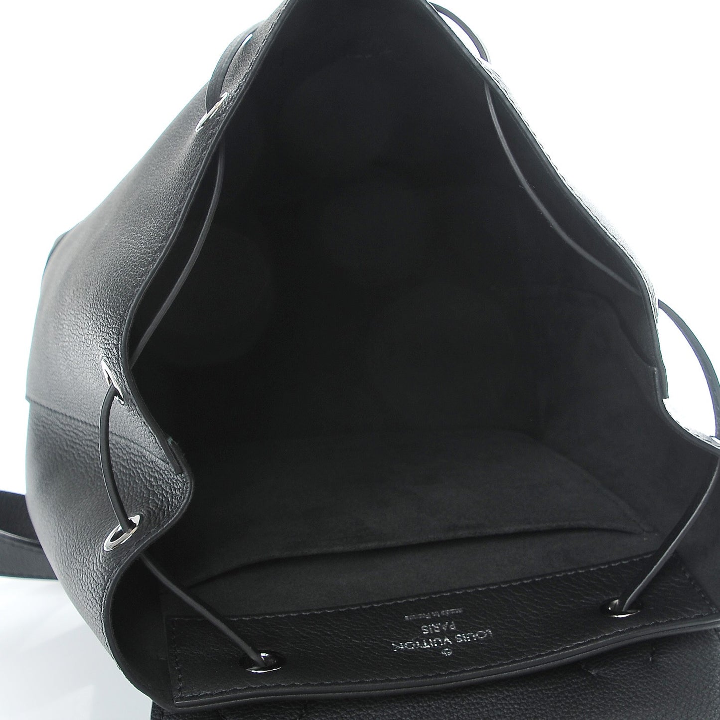 Calfskin Lockme Backpack Black