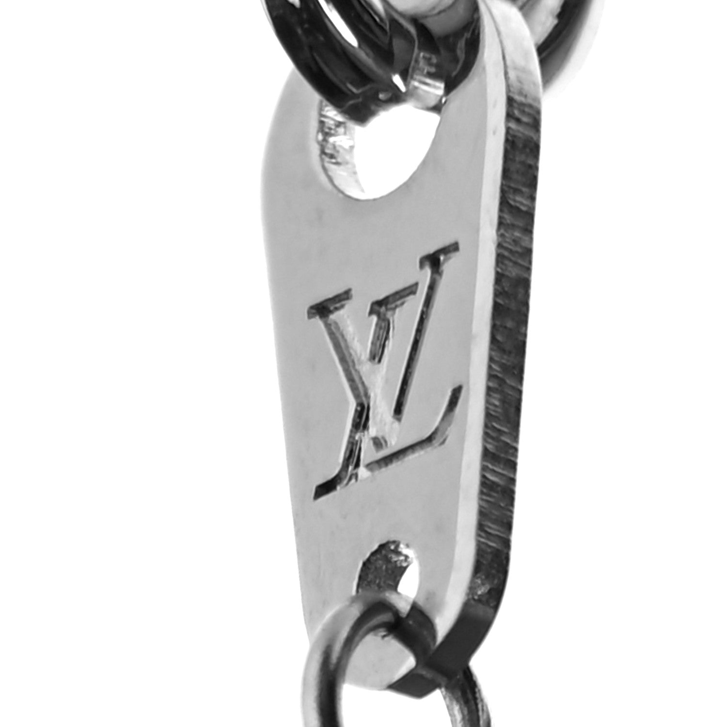 Louis Vuitton LV Plane Necklace Silver 4 of 5