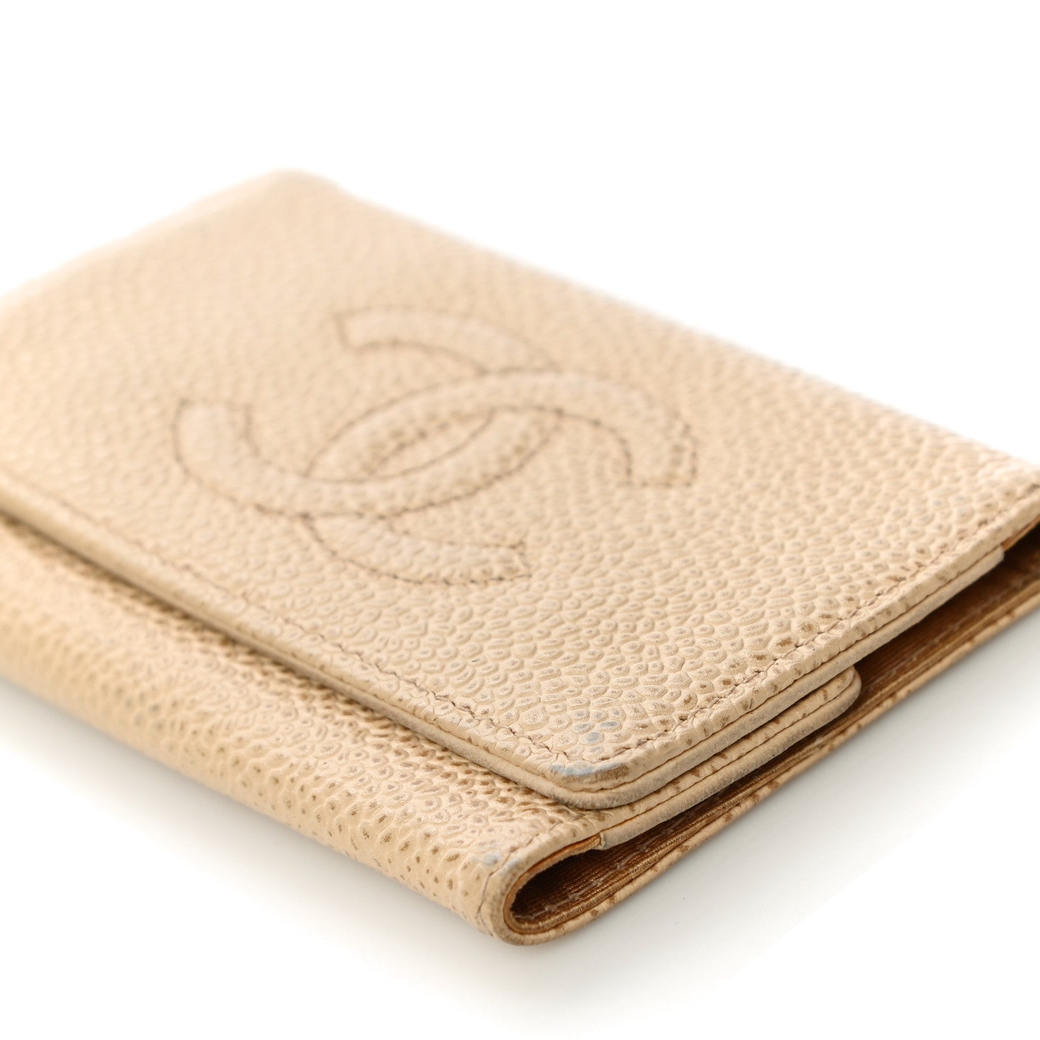 Chanel Caviar Timeless CC 6 Key Holder Case Beige 11 of 11