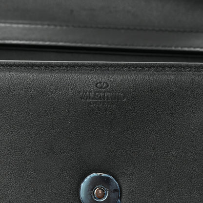 Valentino Garavani Calfskin Monochrome Vlogo Mini Loco Crossbody Bag Black 6 of 18