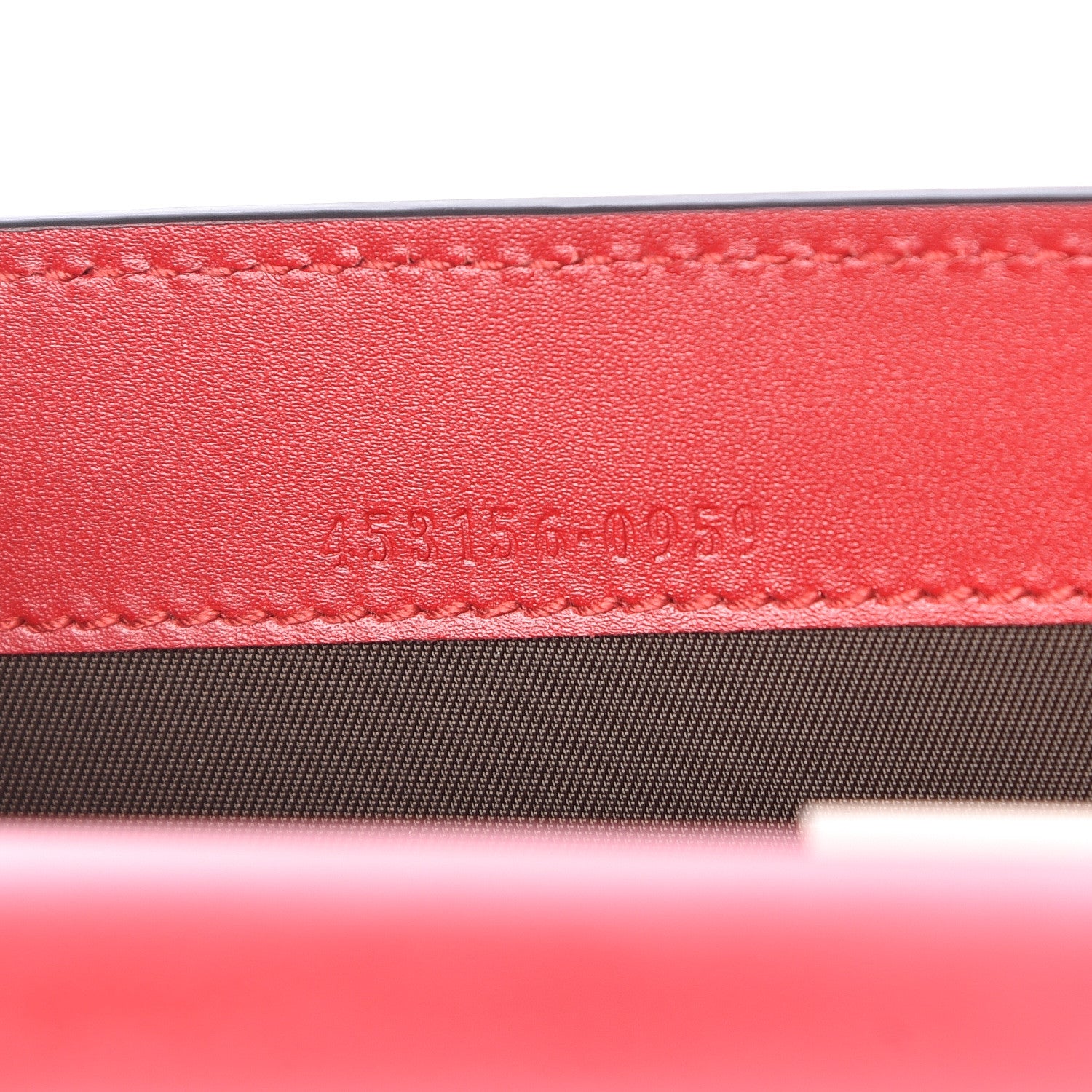 Gucci Guccissima Padlock Clutch Hibiscus Red 8 of 9