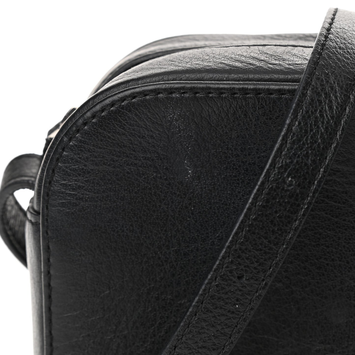 Calfskin Logo S Everyday Camera Bag Black