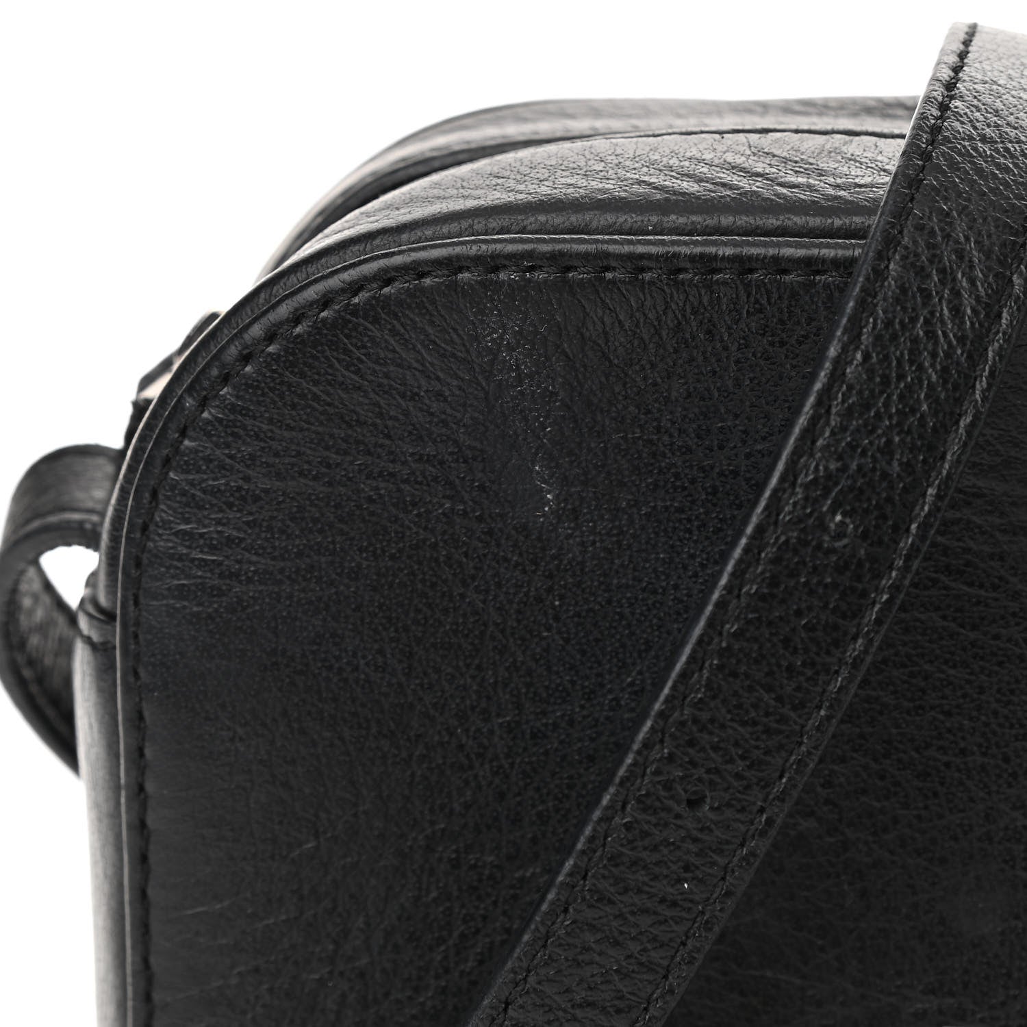 Balenciaga Calfskin Logo S Everyday Camera Bag Black 10 of 11