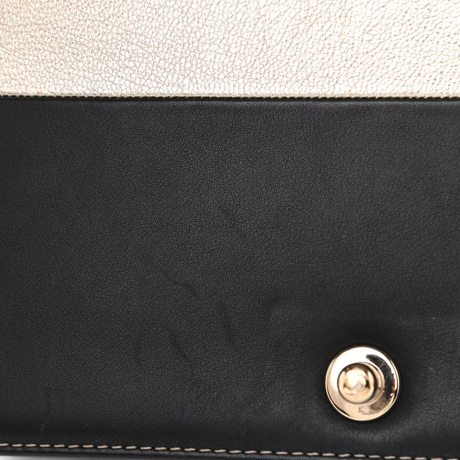 Chanel Metallic Goatskin Calfskin Medium Boy Flap Gold Black 12 of 13