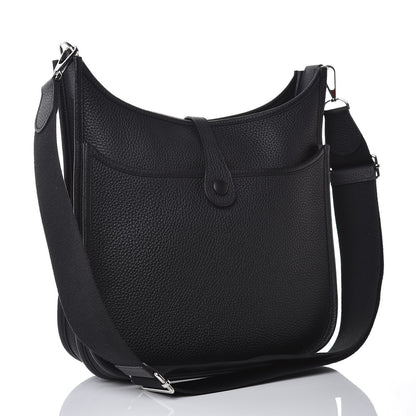 Hermes Taurillon Clemence Evelyne III PM Black 3 of 9