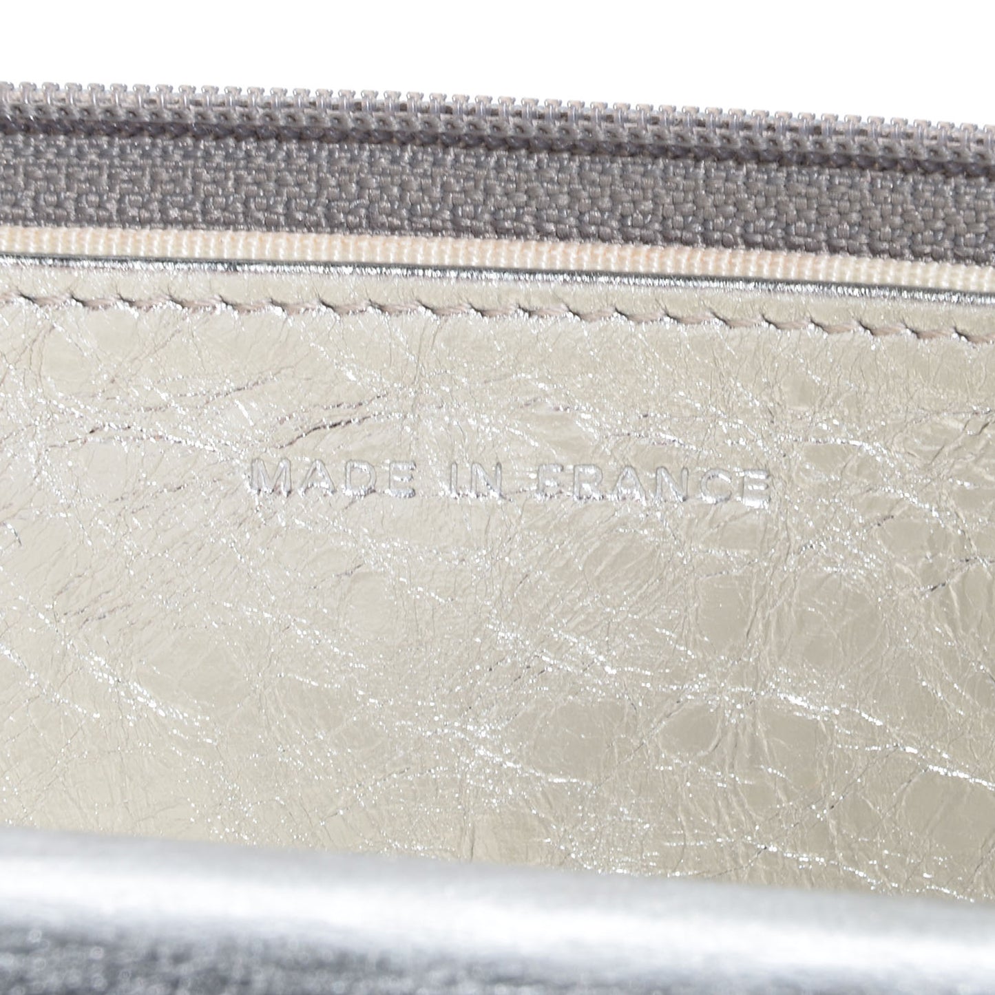 Calfskin Reissue Wallet On Chain WOC Silver