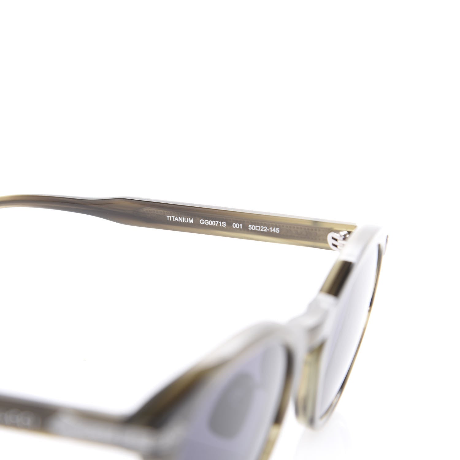 Gucci Acetate Round Metal Sunglasses GG0071S 5 of 9