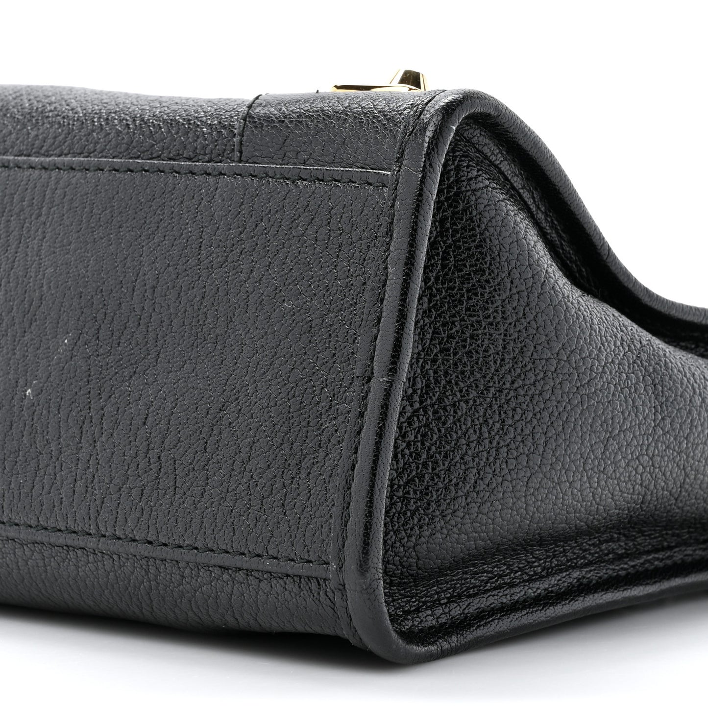 Chevre Gold Metallic Edge Hardware S City Black