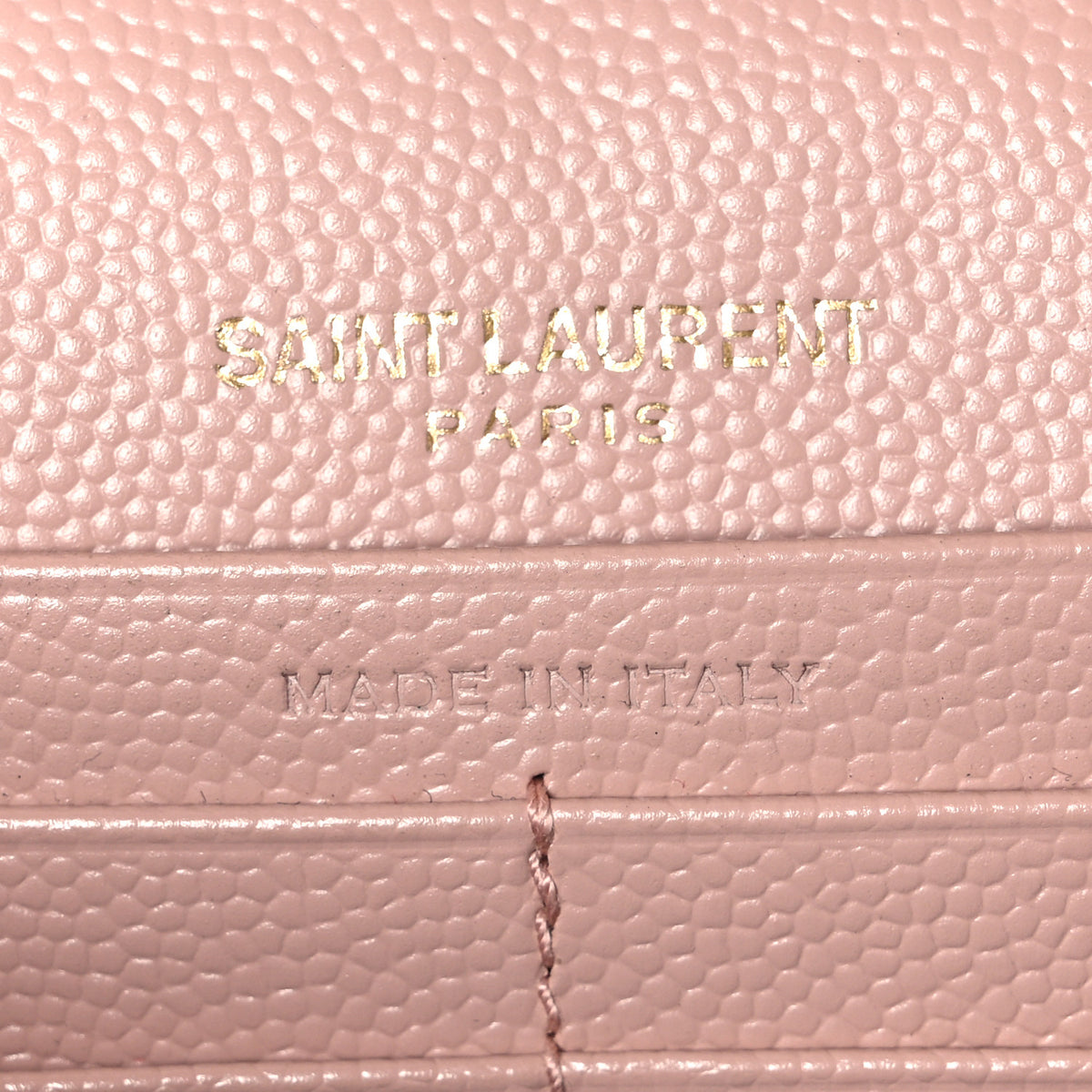 Grain De Poudre Matelasse Chevron Monogram Chain Wallet Pale Blush