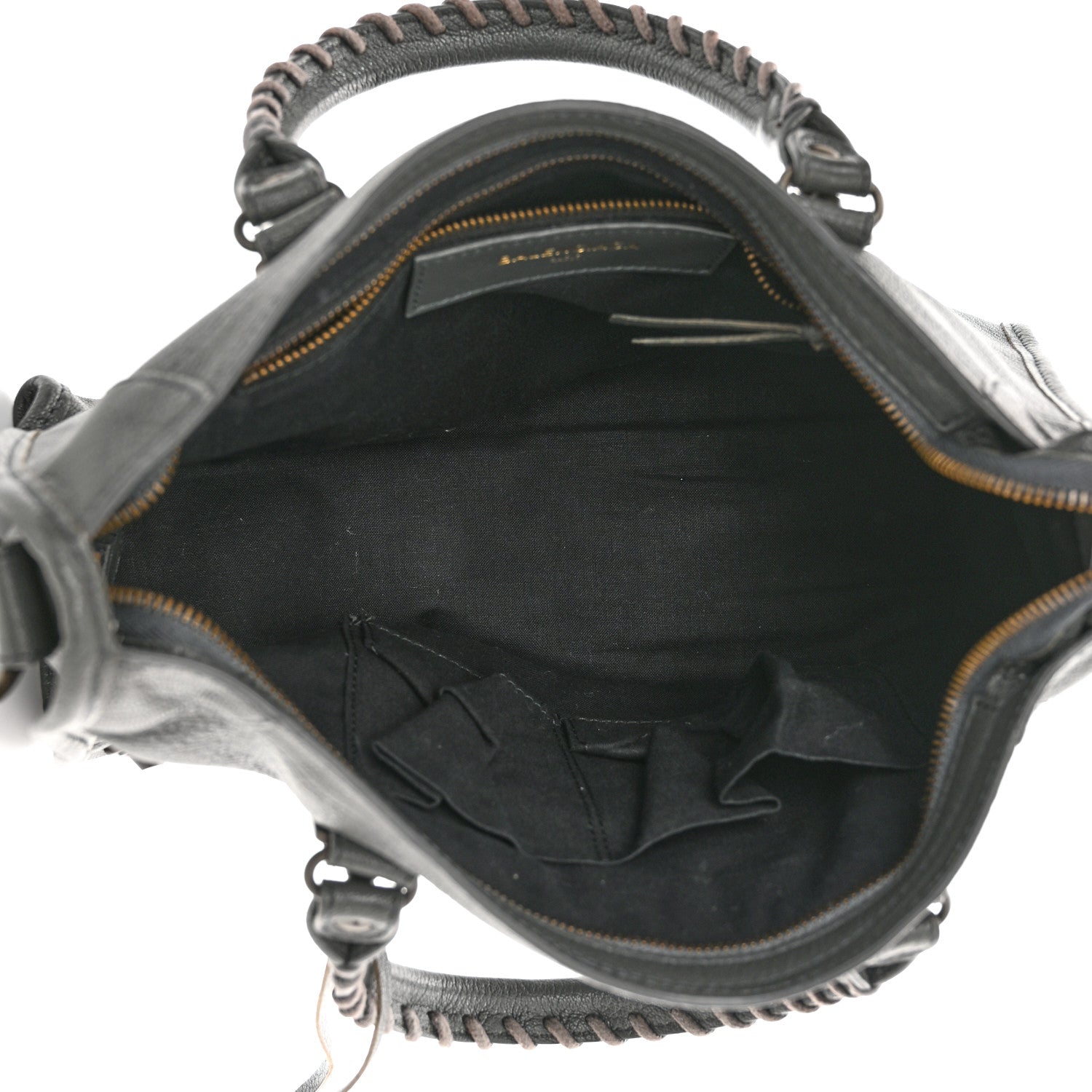 Balenciaga Chevre Classic Hardware Metallic Edge S City Gris Fossile 4 of 9