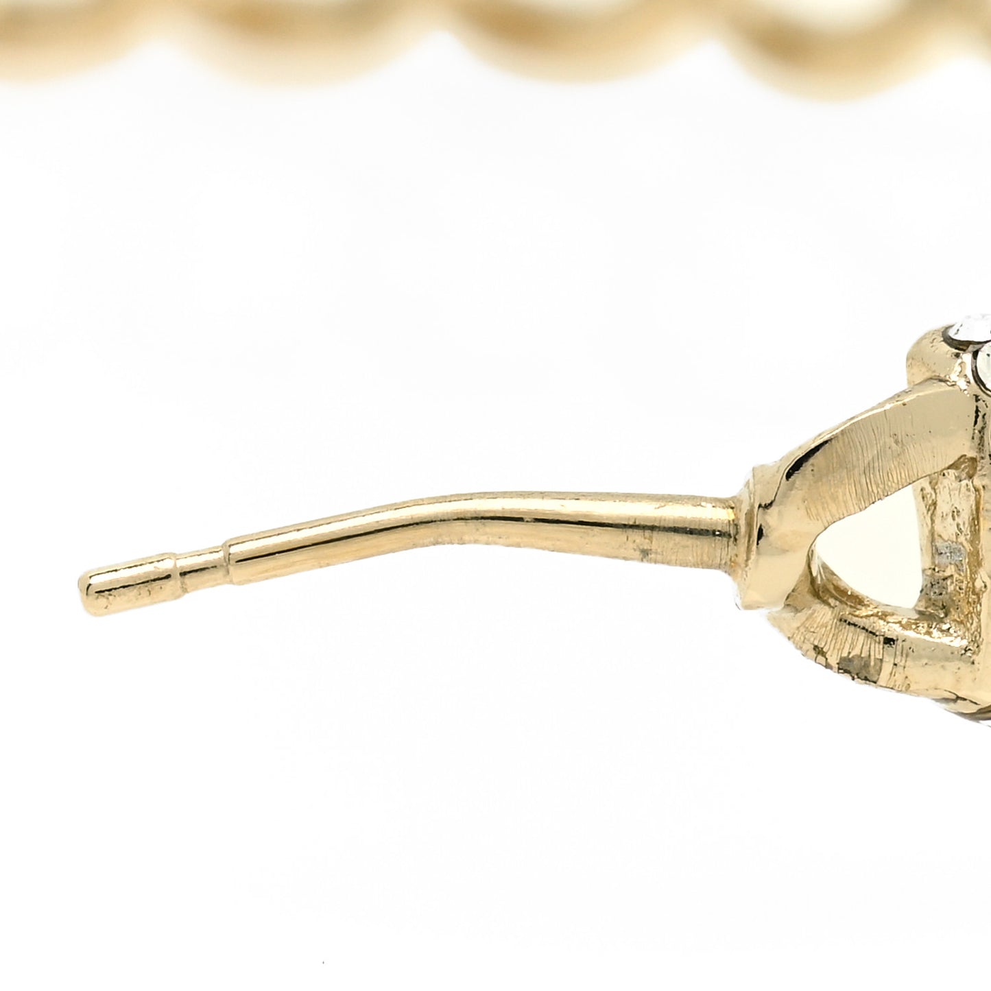 Crystal CC Vendome Hoop Earrings Gold