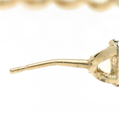 Chanel Crystal CC Vendome Hoop Earrings Gold 5 of 5