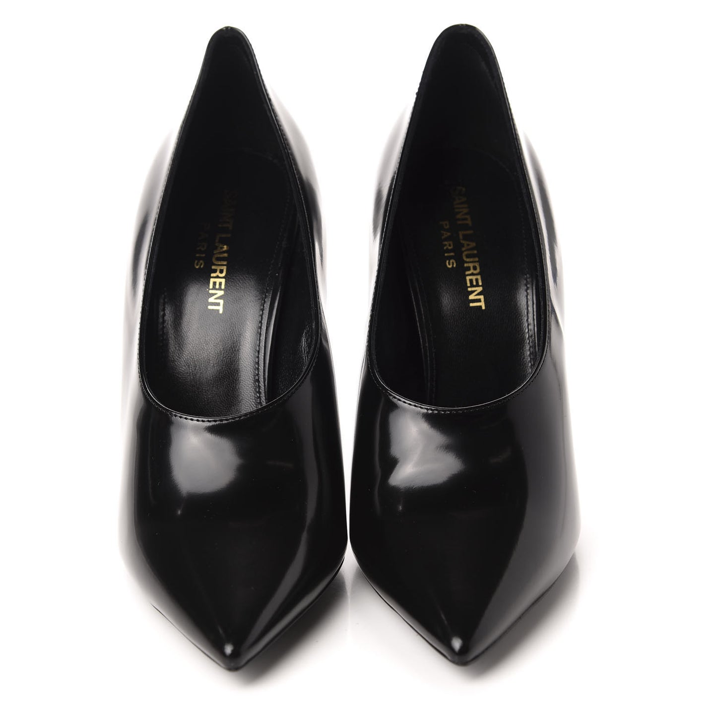 Patent Calfskin Teddy High Vamp 105 Pumps 37.5 Black