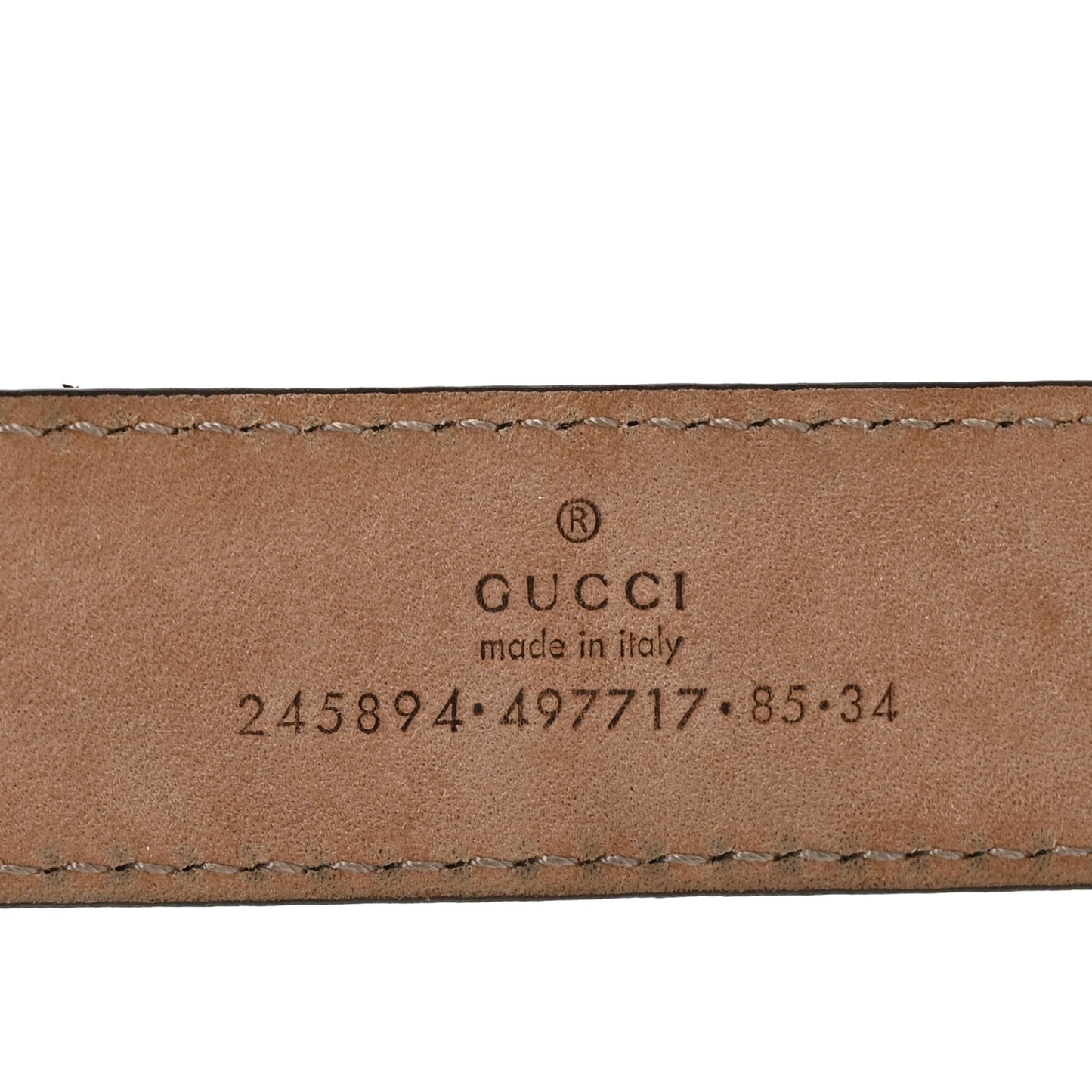 Python Sculpted GG Belt 85 34 Brown