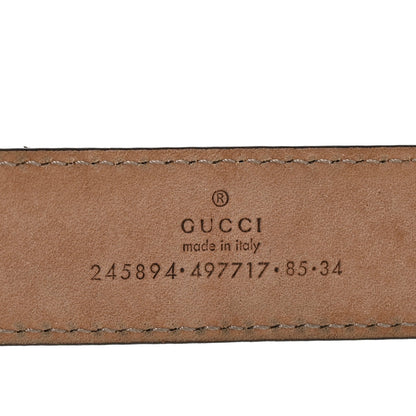Gucci Python Sculpted GG Belt 85 34 Brown 3 of 6