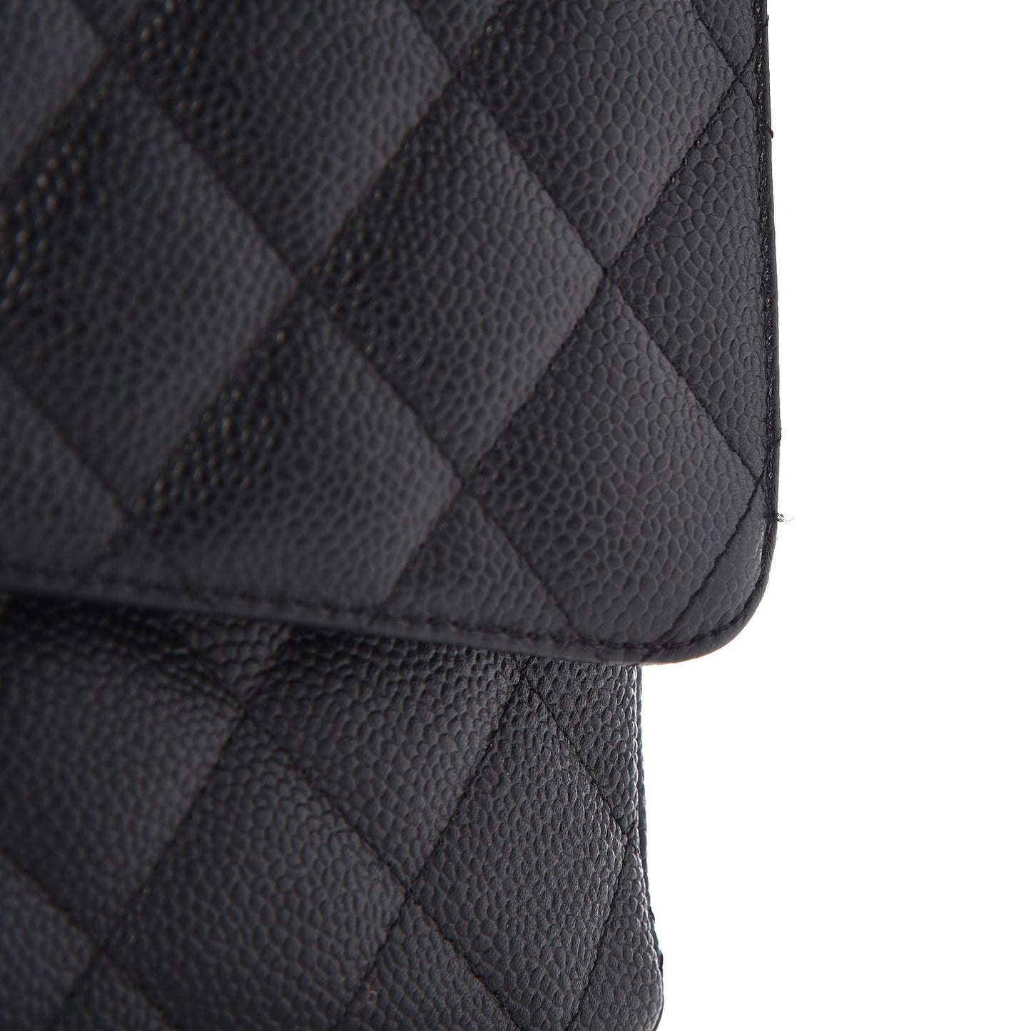 Caviar Quilted Maxi Double Flap Black