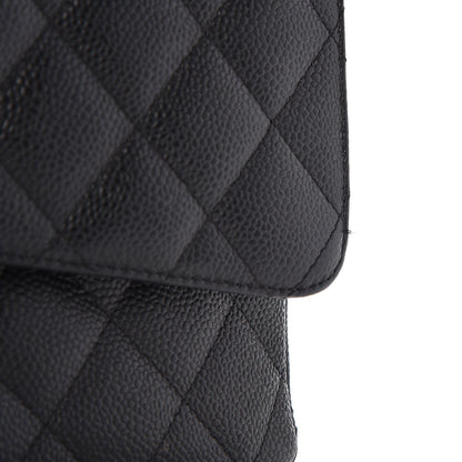 Chanel Caviar Quilted Maxi Double Flap Black 13 of 14