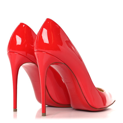 Christian Louboutin Patent Pigalle Follies 100 Pumps 37 Pavot 5 of 9