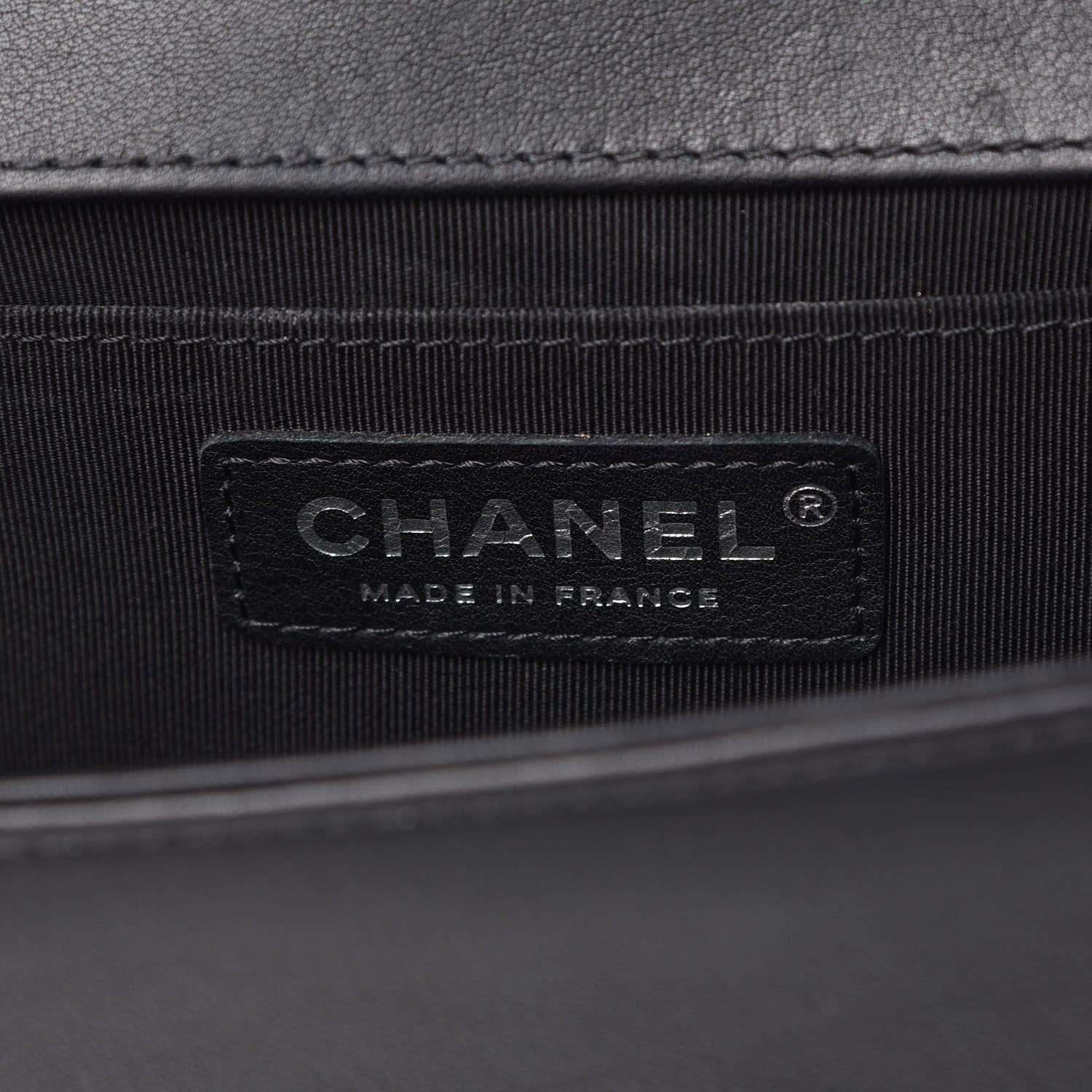 Chanel Calfskin Chevron Quilted Medium Boy Flap Black 6 of 15