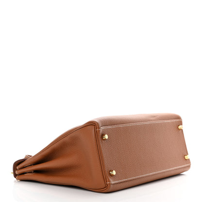 Hermes Togo Kelly Retourne 32 Gold 4 of 16