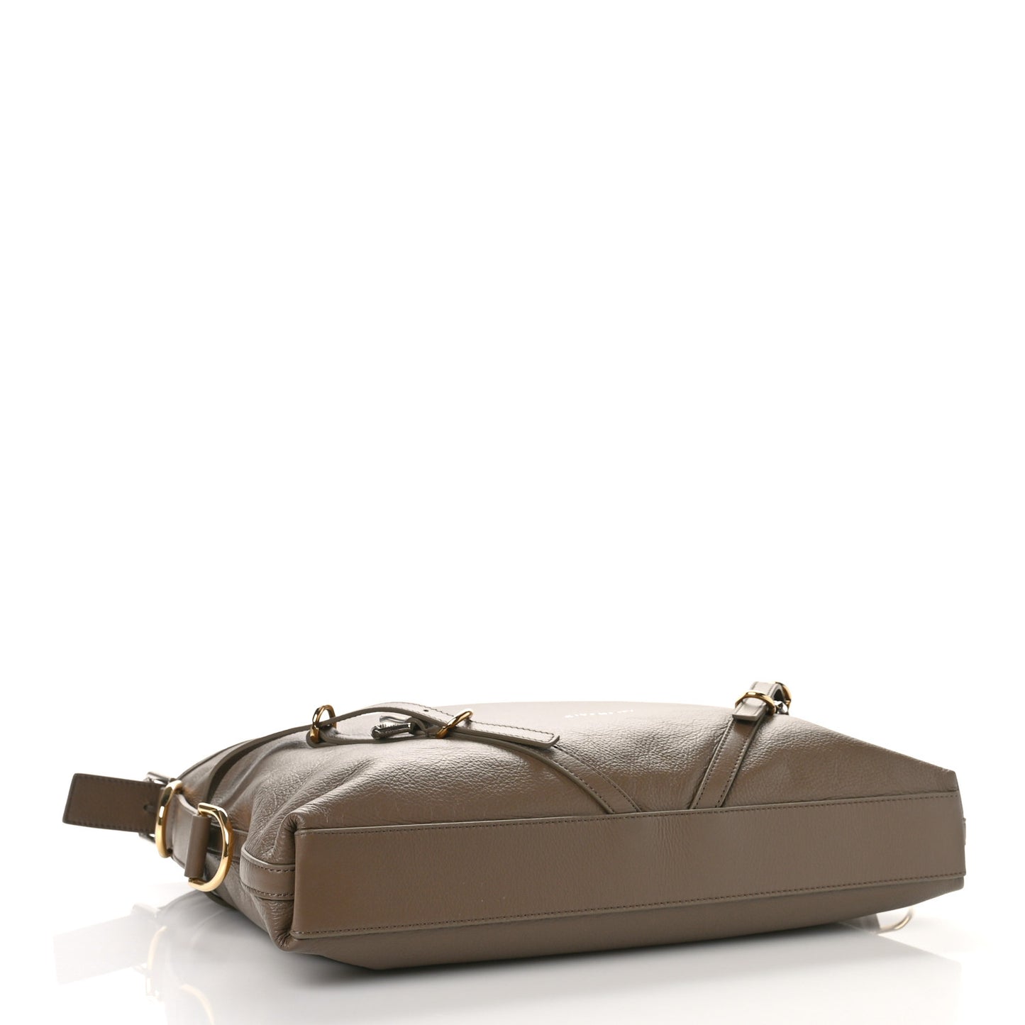 Tumbled Calfskin Medium Voyou Bag Taupe