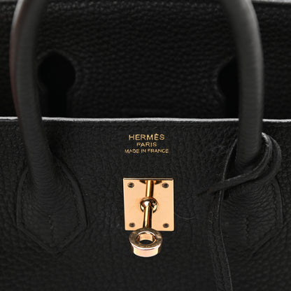 Hermes Togo Birkin 25 Black 6 of 11