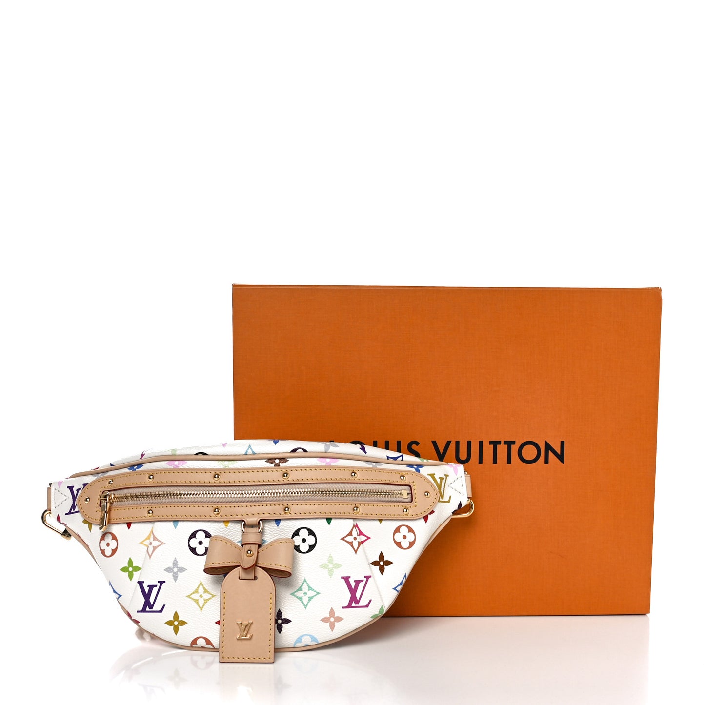 LV X TM Monogram Multicolor High Rise Bumbag White