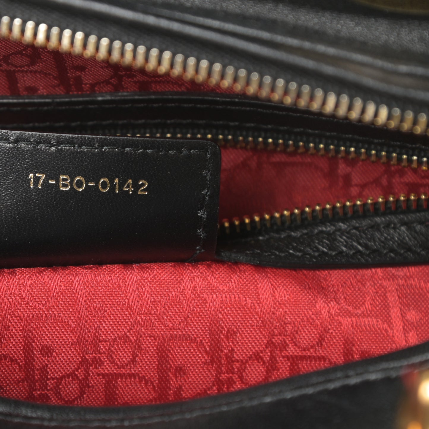 Lambskin Cannage Large Lady Dior Black
