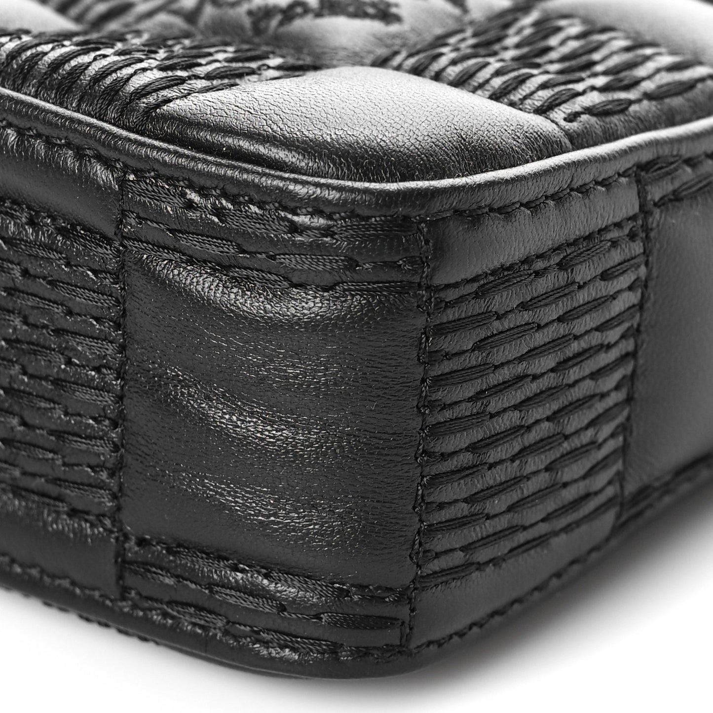 LOUIS VUITTON Damier Quilt Lambskin Troca Pochette Black
