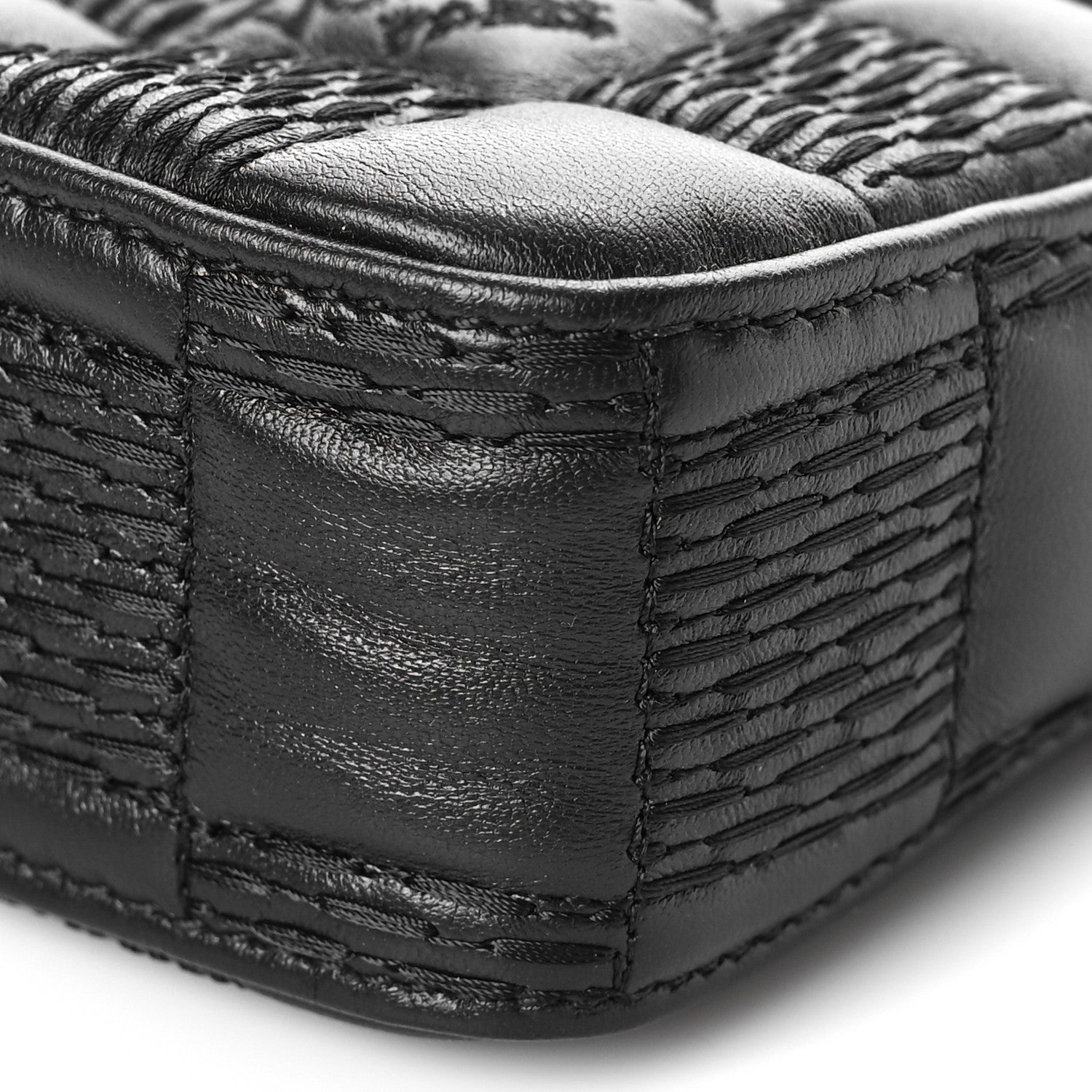 Louis Vuitton LOUIS VUITTON Damier Quilt Lambskin Troca Pochette Black 7 of 8