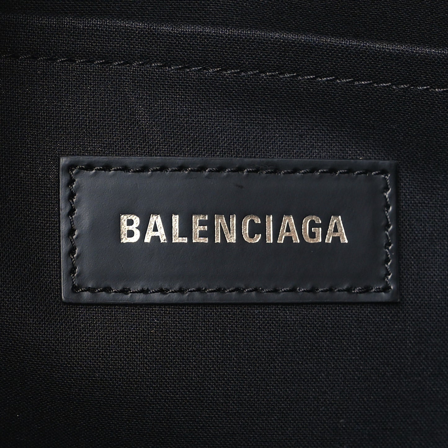 Washed Frayed Denim Logo Small Hardware Tote Blue