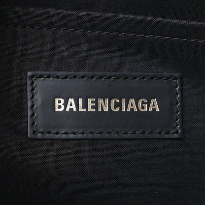 Balenciaga Washed Frayed Denim Logo Small Hardware Tote Blue 6 of 11