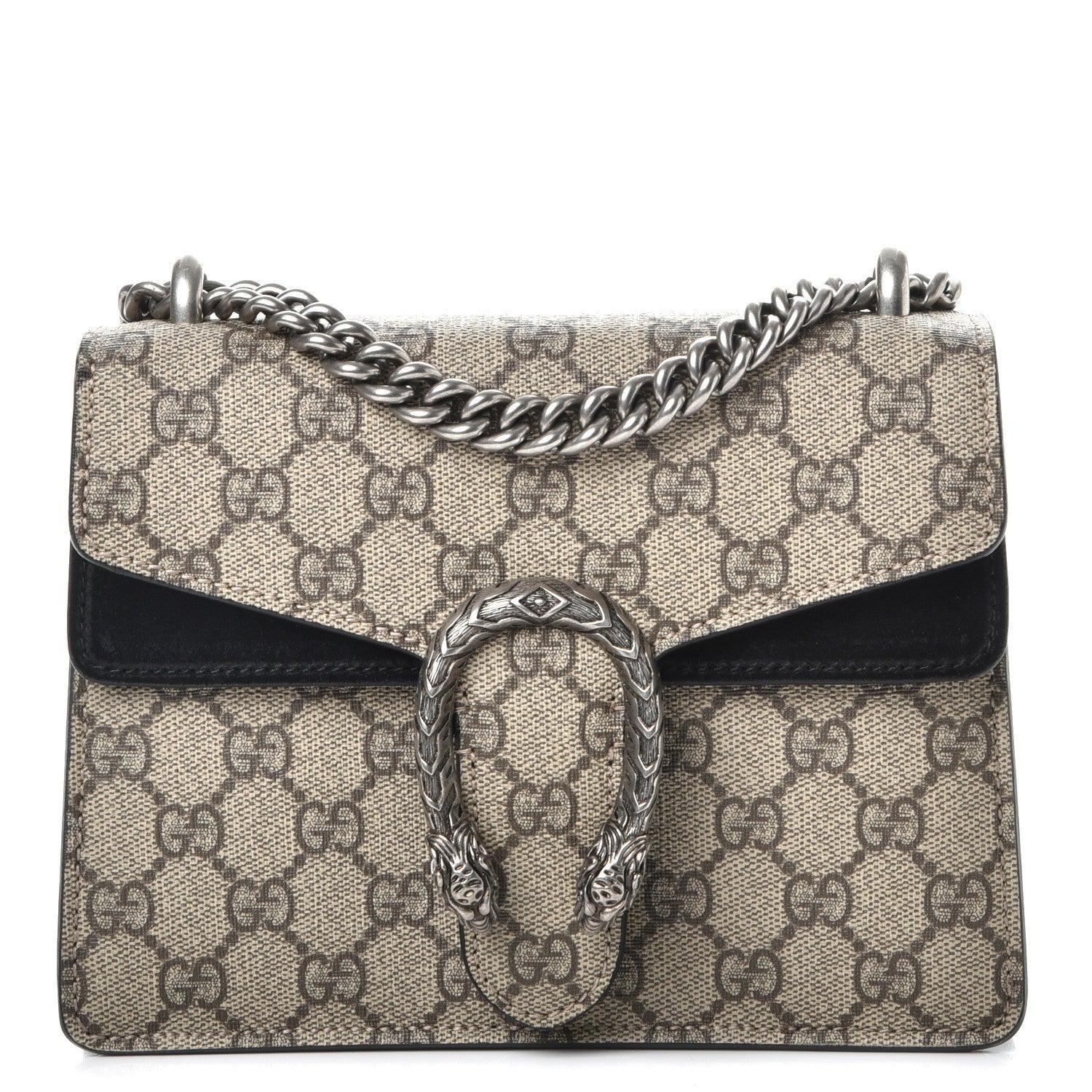 Gucci GG Supreme Monogram Mini Dionysus Shoulder Bag Black 1 of 9