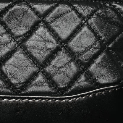 Chanel Aged Calfskin Quilted Small Gabrielle Clutch With Chain Black 11 of 15