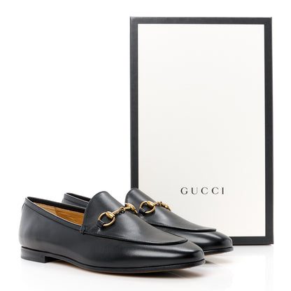 Gucci Calfskin Womens Jordaan Loafers 37 Black 9 of 9