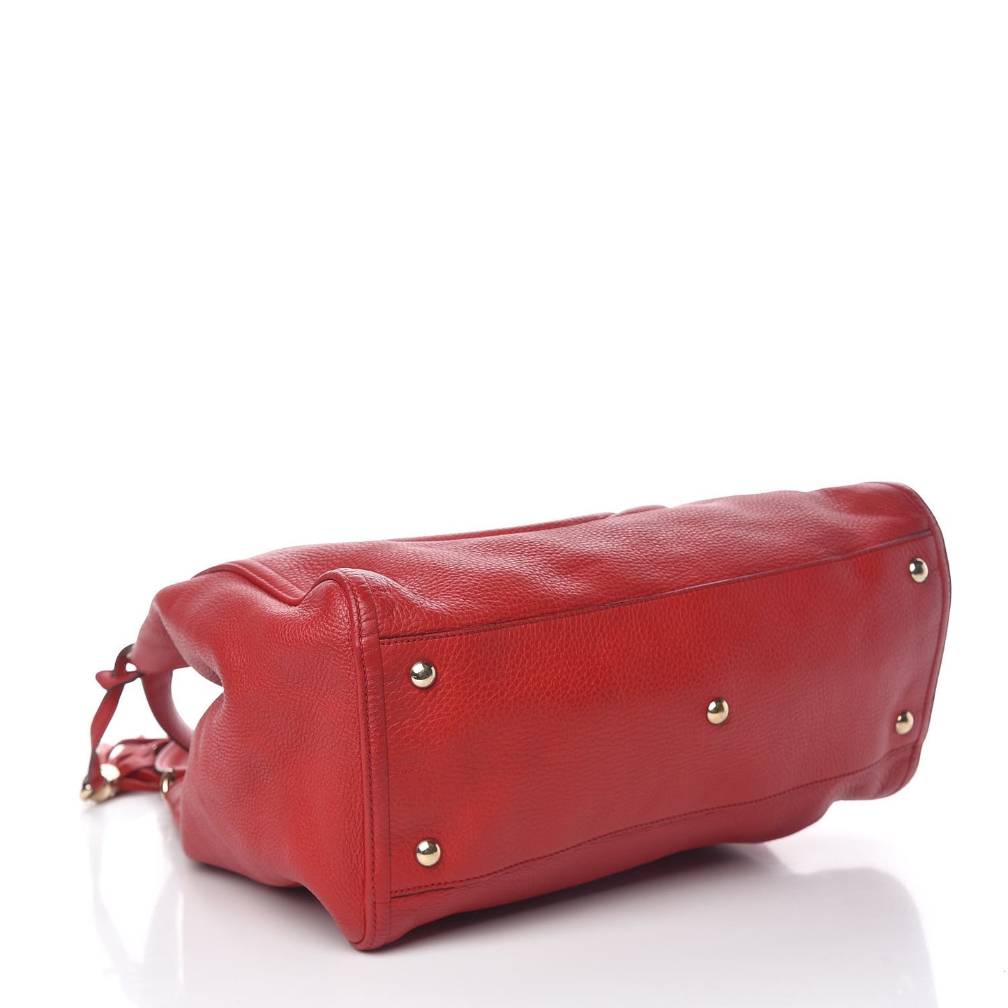 Pebbled Calfskin Medium Soho Shoulder Bag Red