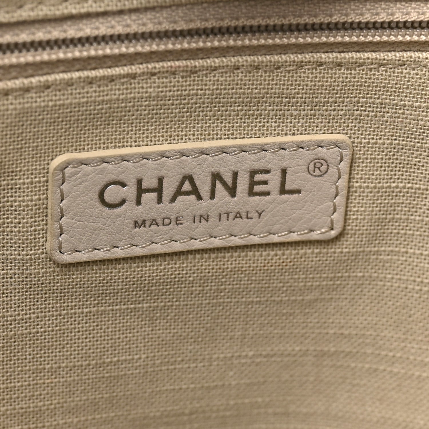 Chanel Mixed Fibers Small Deauville Tote Light Grey 7 of 11