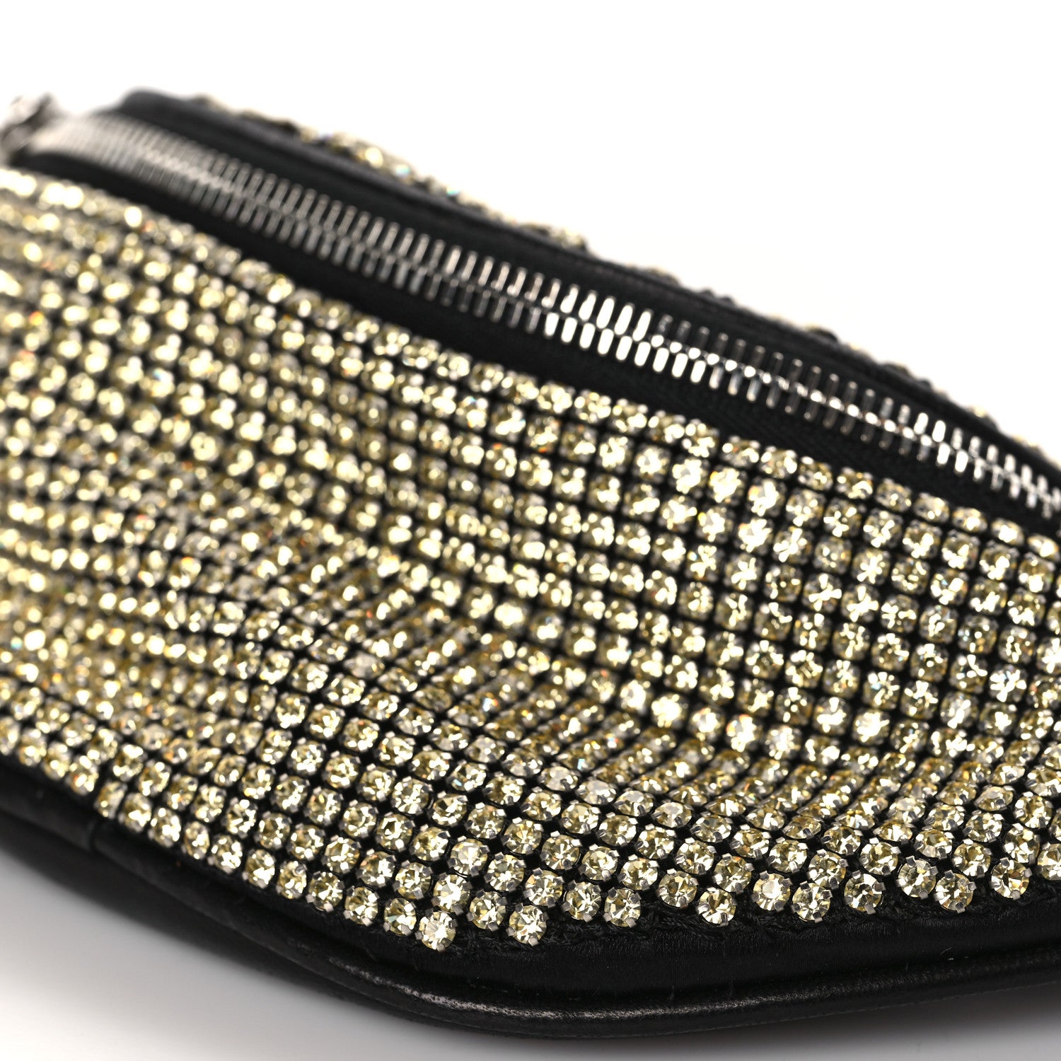 Alexander Wang Rhinestone Mesh Mini Attica Belt Bag Prism Gold 8 of 8