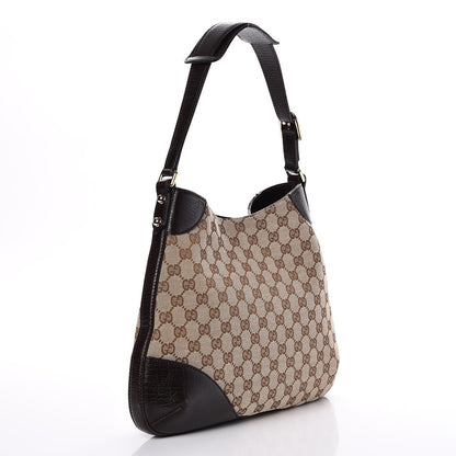 Gucci Monogram Hasler Hobo Dark Brown 3 of 7