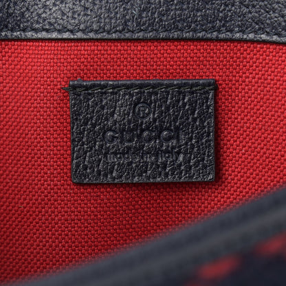 Gucci Covered Wool GG Monogram Slim Belt Bag Navy Red 5 of 10