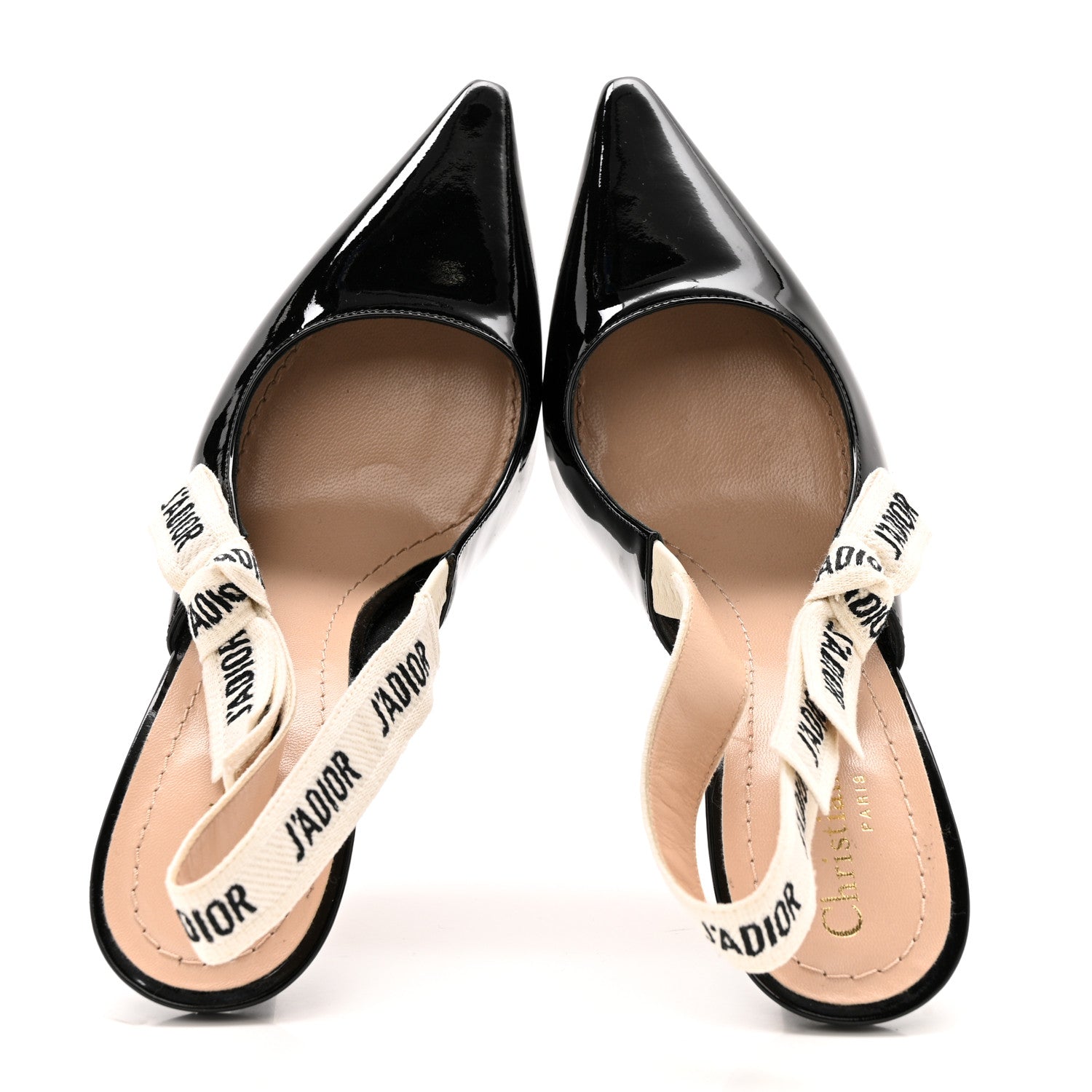 Christian Dior Patent Ribbon J'Adior Slingback 100mm Pumps 39